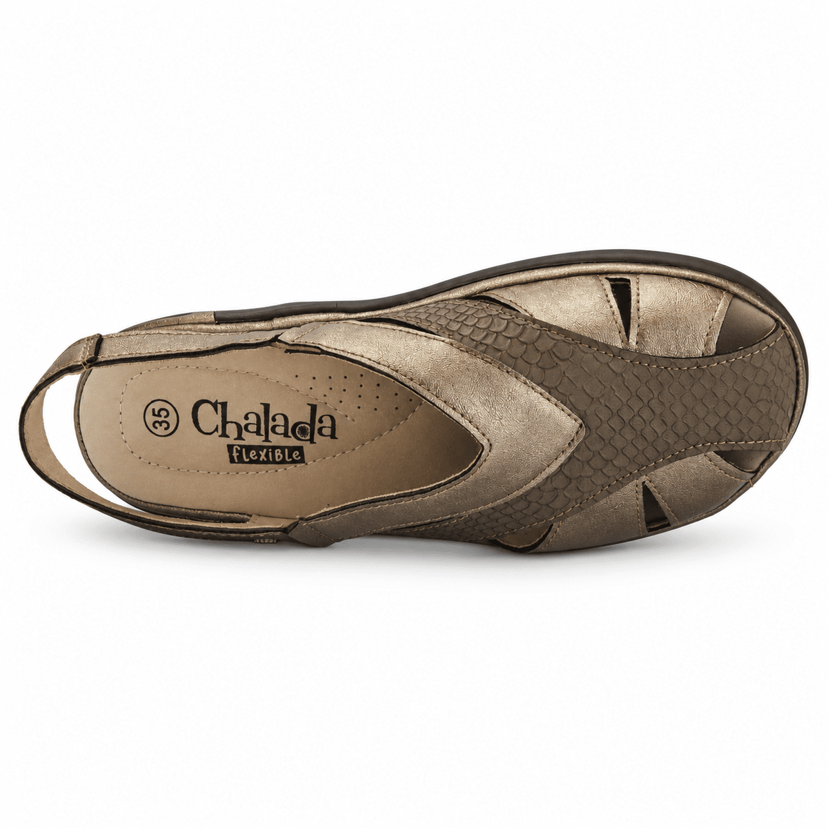 Sandalia Bronce Mujer Casual Chalada Mestico Sandalias Chalada