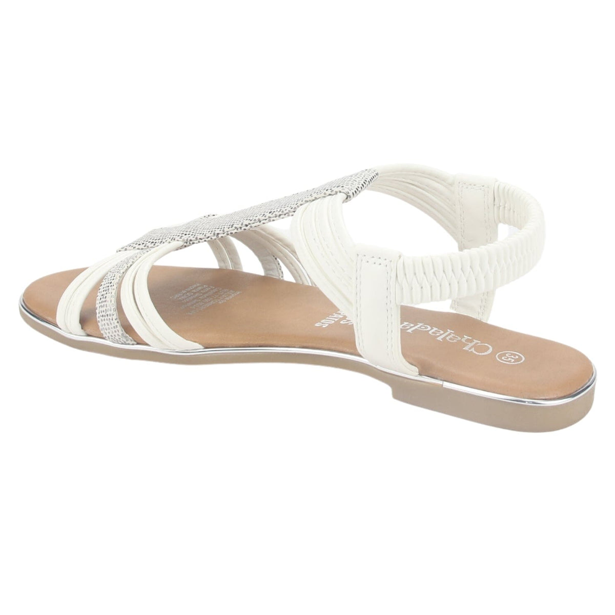 Sandalia Chalada Mujer Alki-1 Blanco Plana Sandalias Chalada 