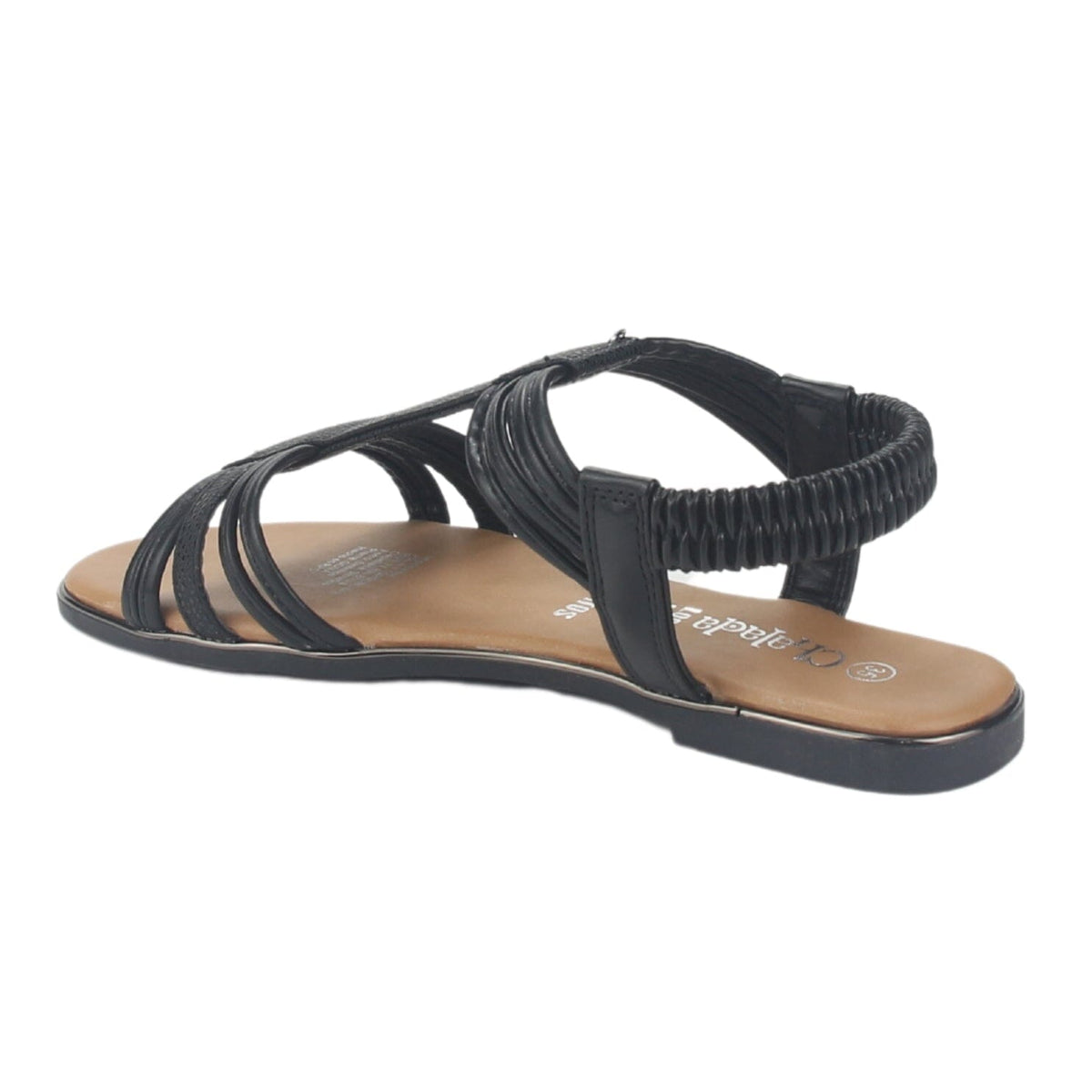 Sandalia Chalada Mujer Alki-1 Negro Plana Sandalias Chalada 