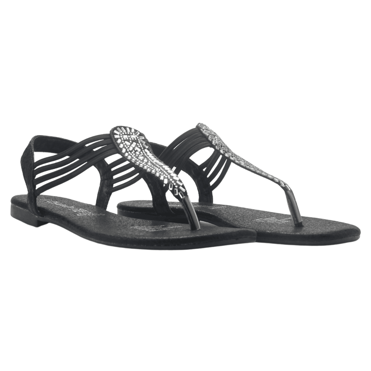Sandalia Chalada Mujer Alki-5 Negro Plana Sandalias Chalada 