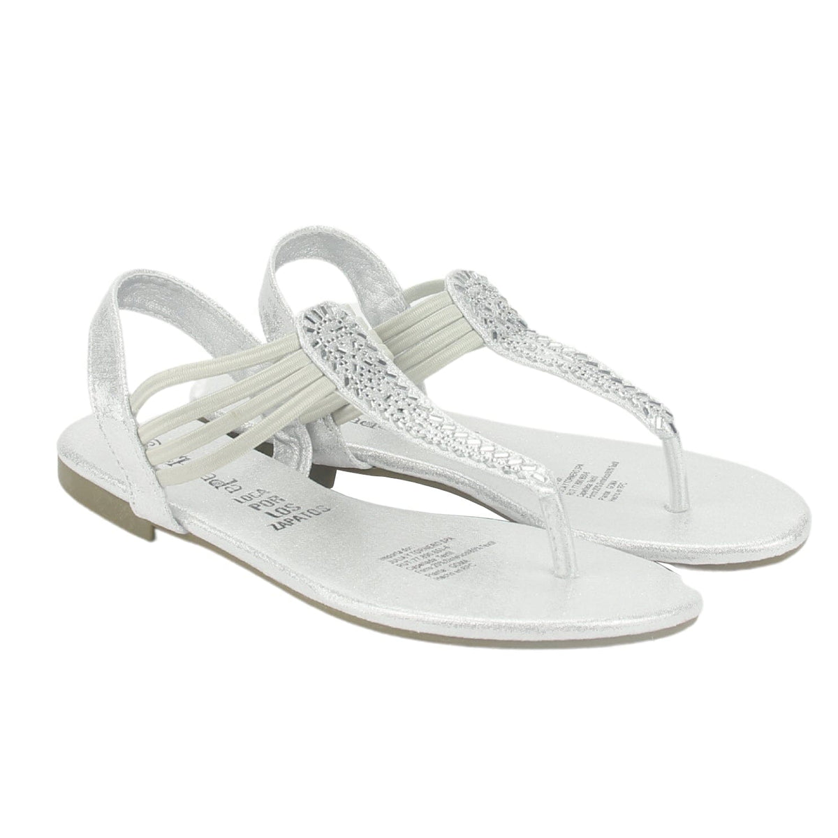 Sandalia Chalada Mujer Alki-5 Plateado Plana Sandalias Chalada 