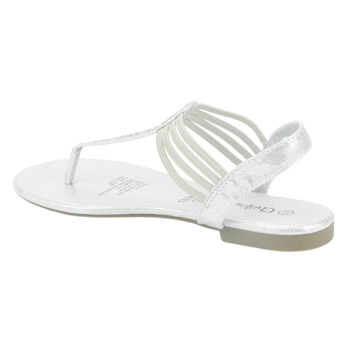 Sandalia Chalada Mujer Alki-5 Plateado Plana Sandalias Chalada 