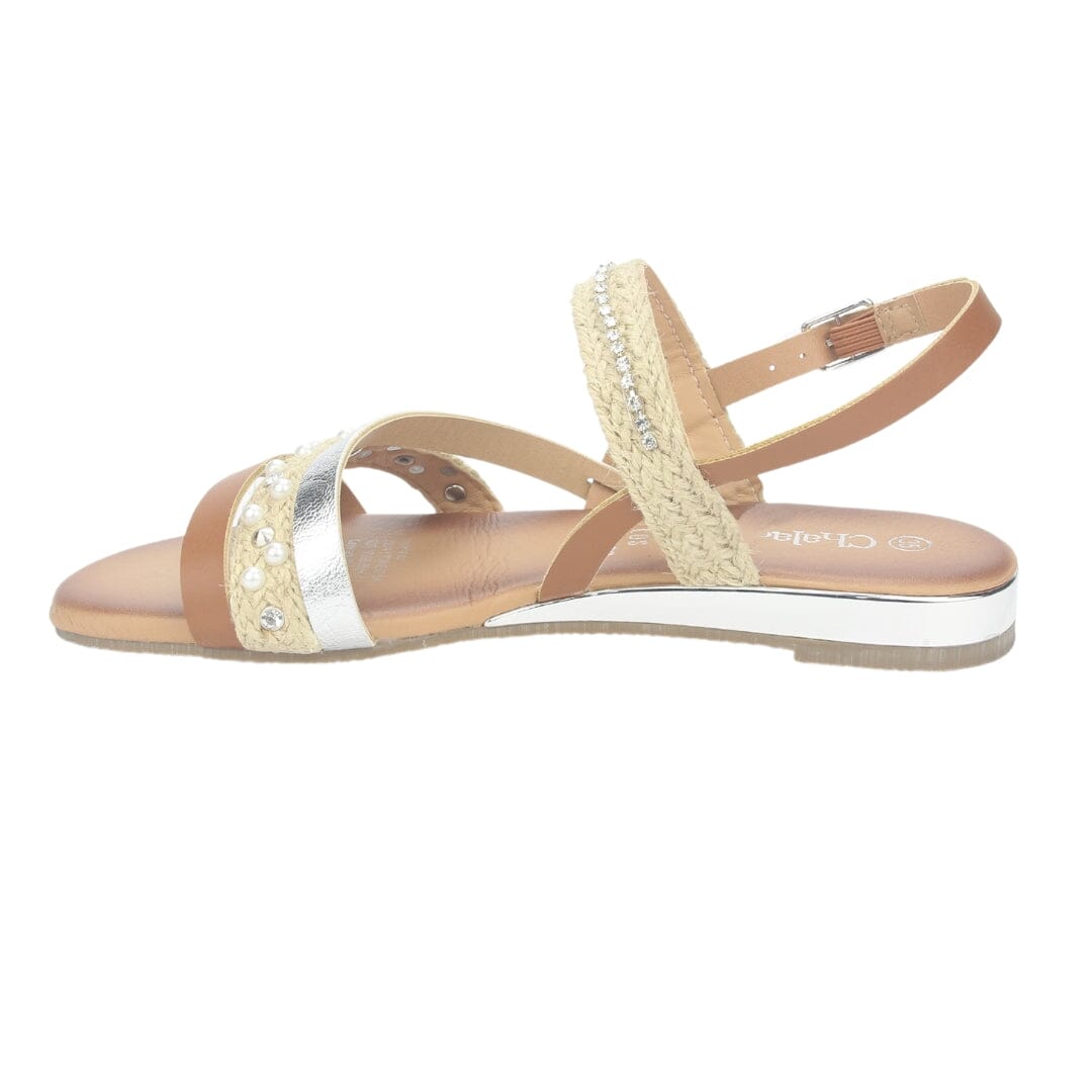 Sandalia Chalada Mujer Alki-6 Café Casual Sandalias Planas Chalada 