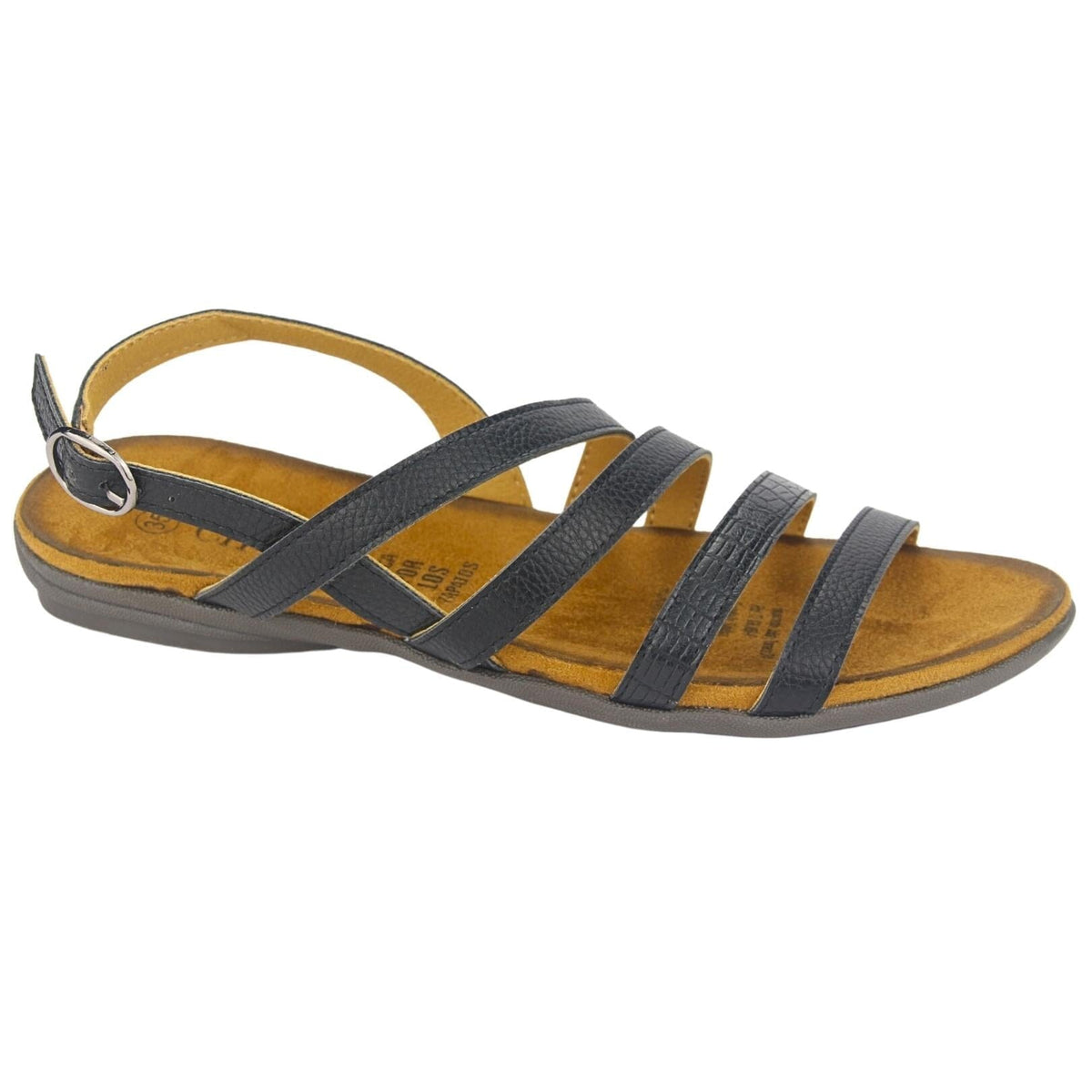 Sandalia Chalada Mujer Anatomic76 Negro Casual Sandalias Chalada 