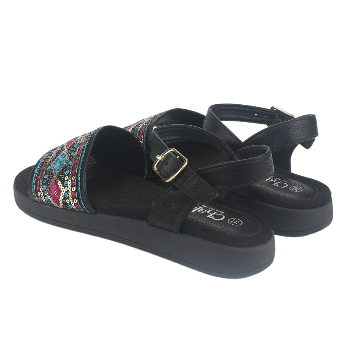 Sandalia Chalada Mujer Bira-2 Negro Casual Sandalias Chalada 