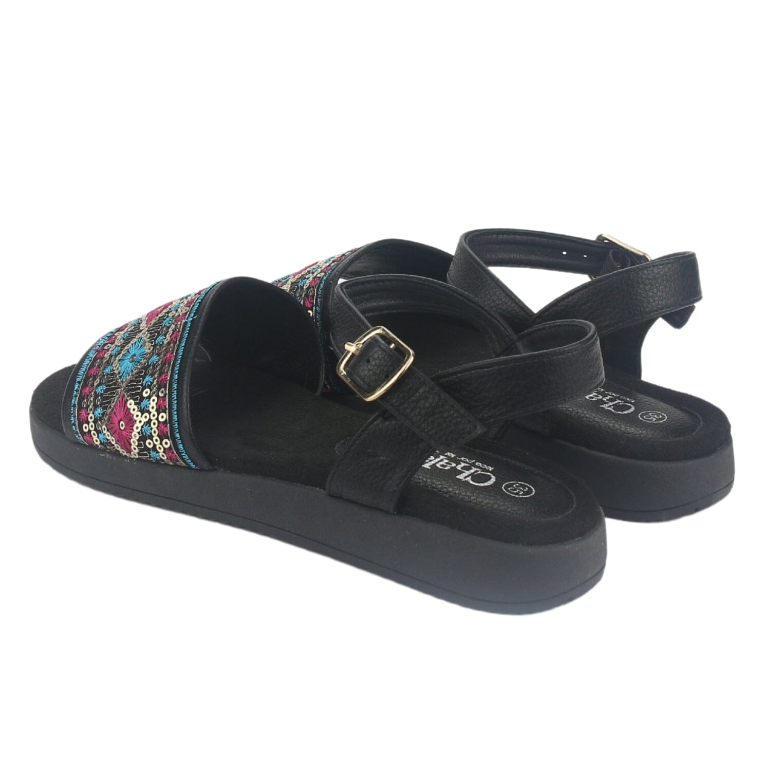 Sandalia Chalada Mujer Bira-2 Negro Casual Sandalias Chalada 