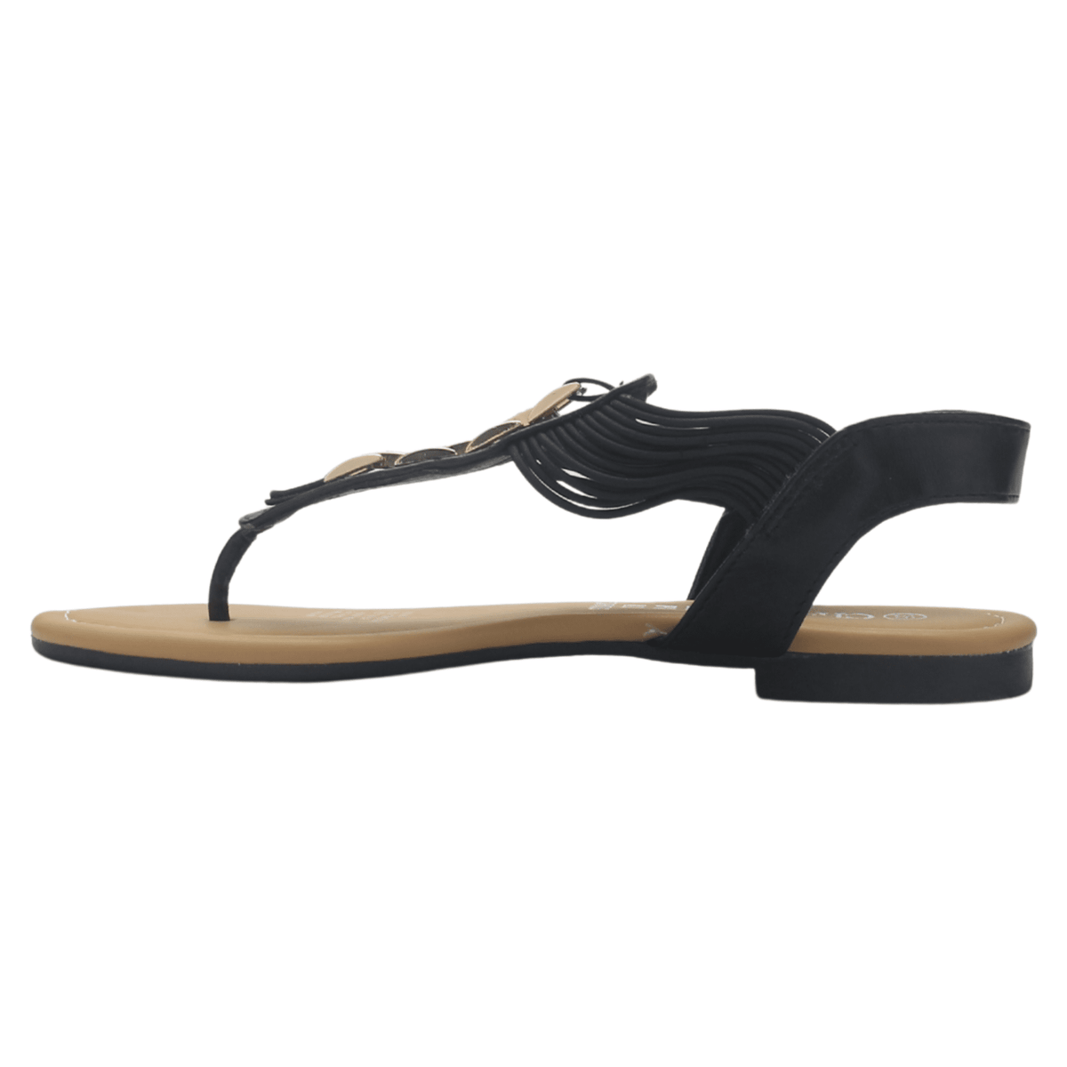Sandalia Chalada Mujer Call-2 Negro Plano Sandalias Chalada 