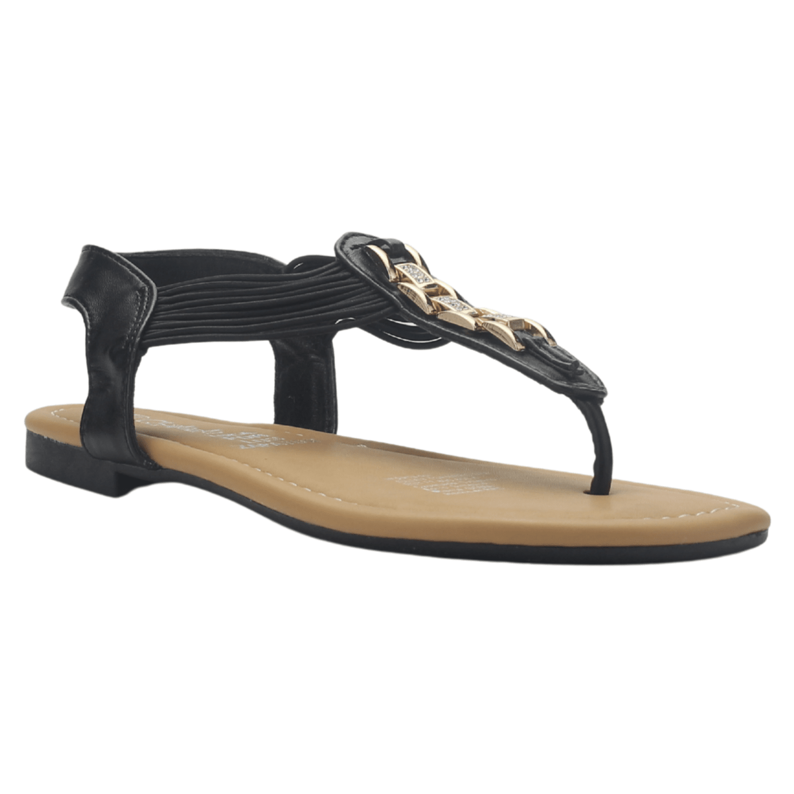 Sandalia Chalada Mujer Call-2 Negro Plano Sandalias Chalada 