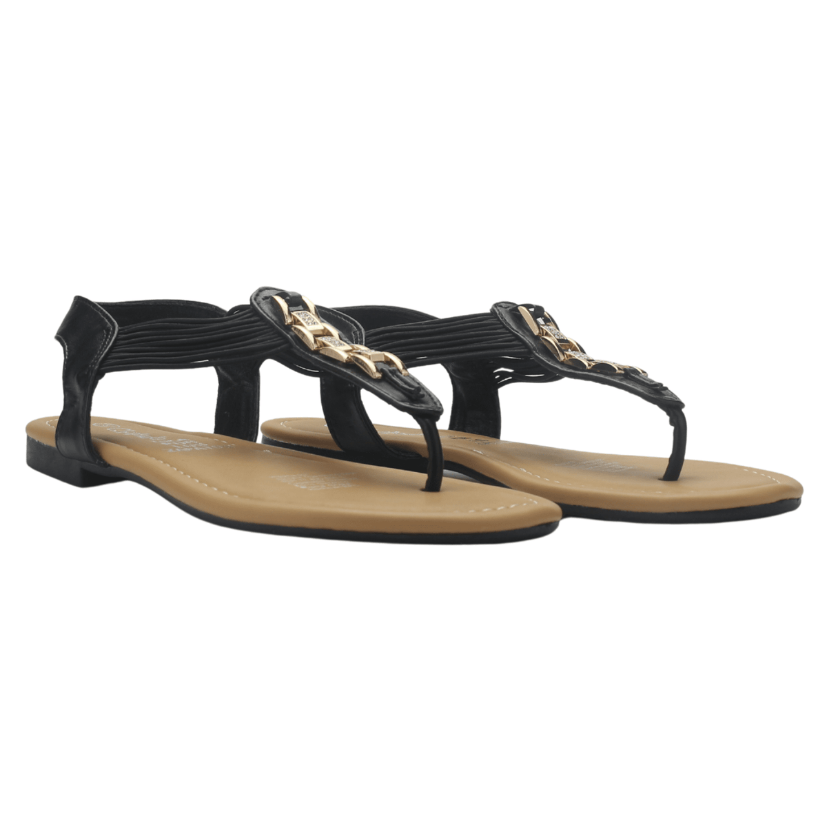 Sandalia Chalada Mujer Call-2 Negro Plano Sandalias Chalada 