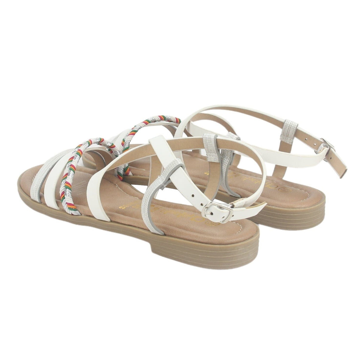 Sandalia Chalada Mujer Call-26 Blanco Plana Sandalias Chalada 
