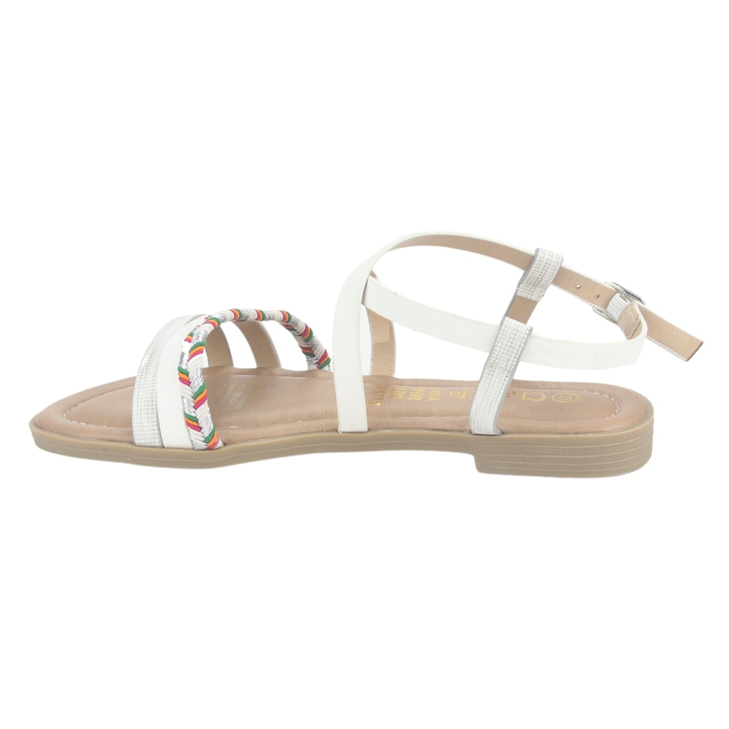 Sandalia Chalada Mujer Call-26 Blanco Plana Sandalias Planas Chalada 