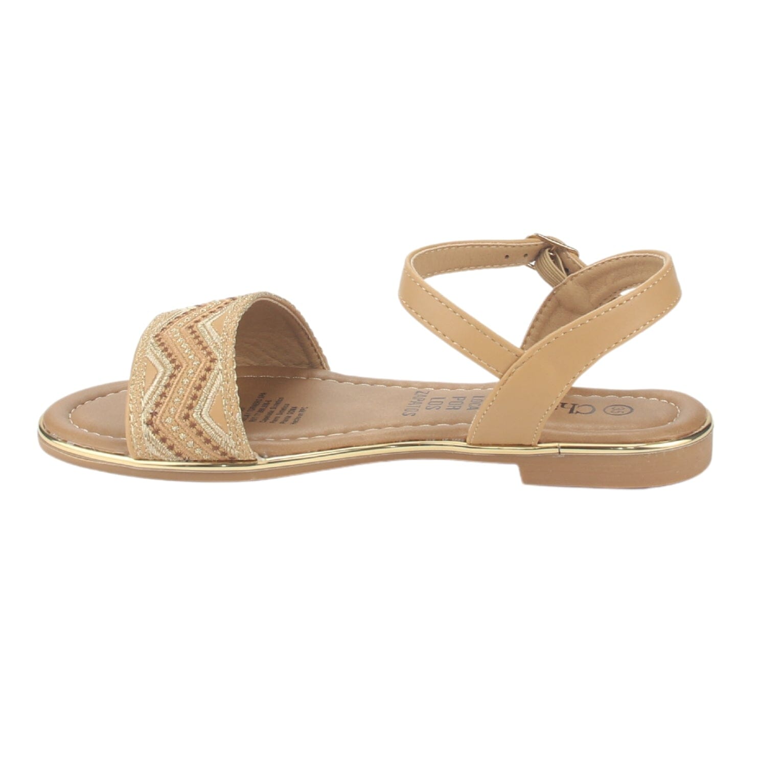 Sandalia Chalada Mujer Call-29 Camel Plana Sandalias Chalada 