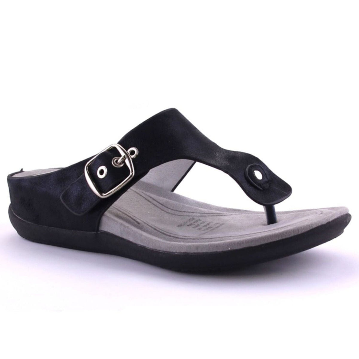 Sandalia Chalada Mujer Ceniza-1 Negro Comfort Sandalias Chalada 