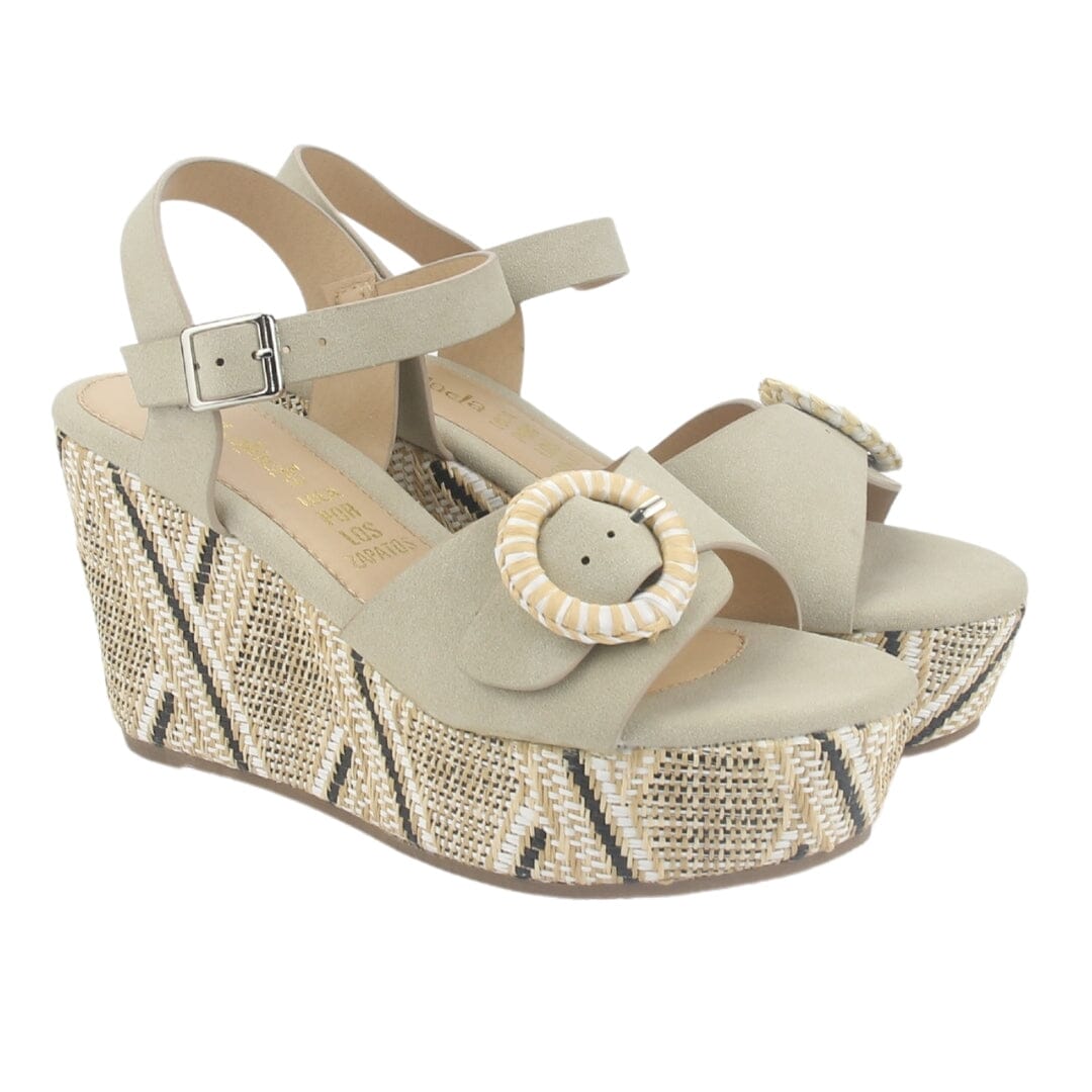 Sandalia Chalada Mujer Como-50 Beige Plataforma Sandalias Chalada 