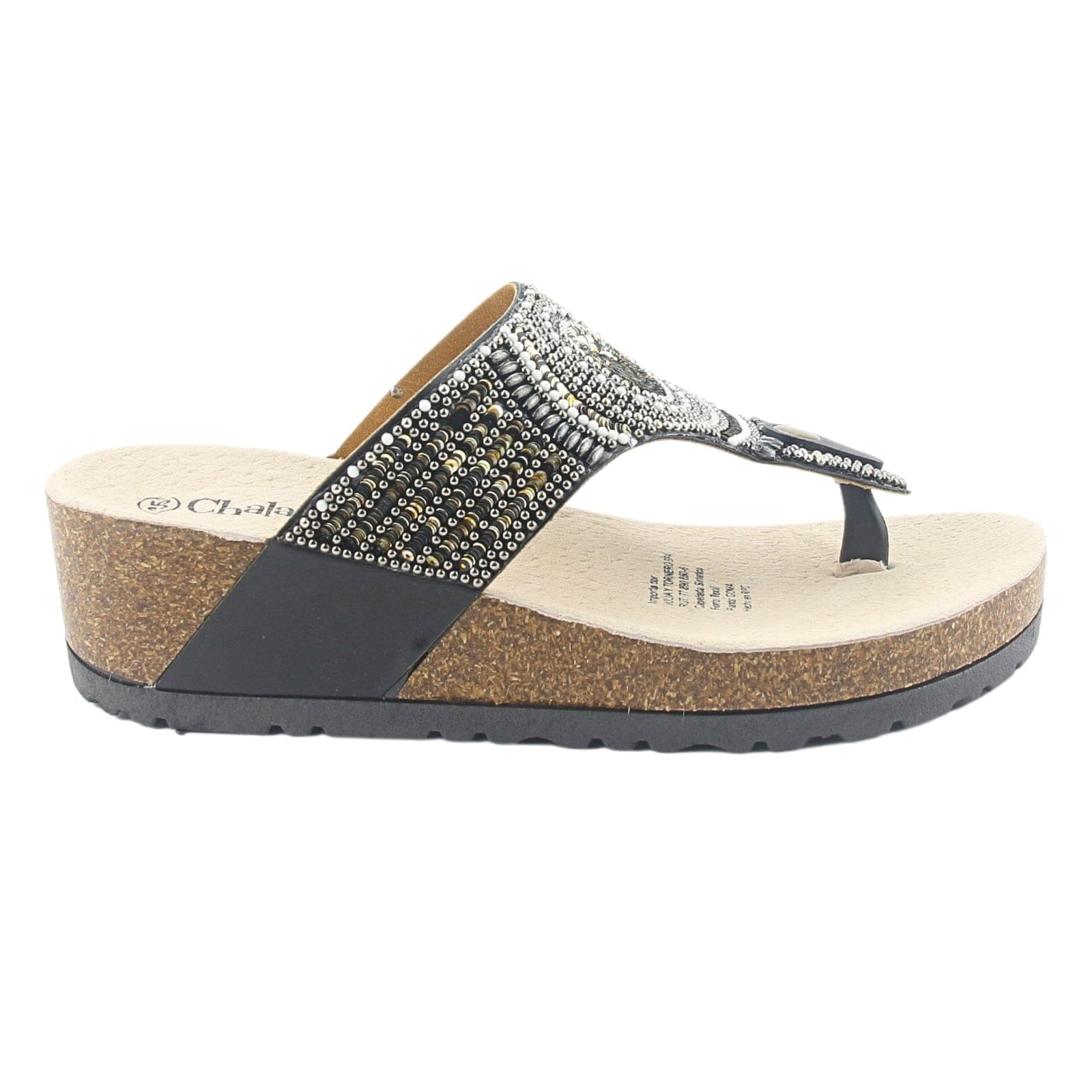 Sandalia Chalada Mujer Doit-10 Negro Casual Botines Taco Chalada 