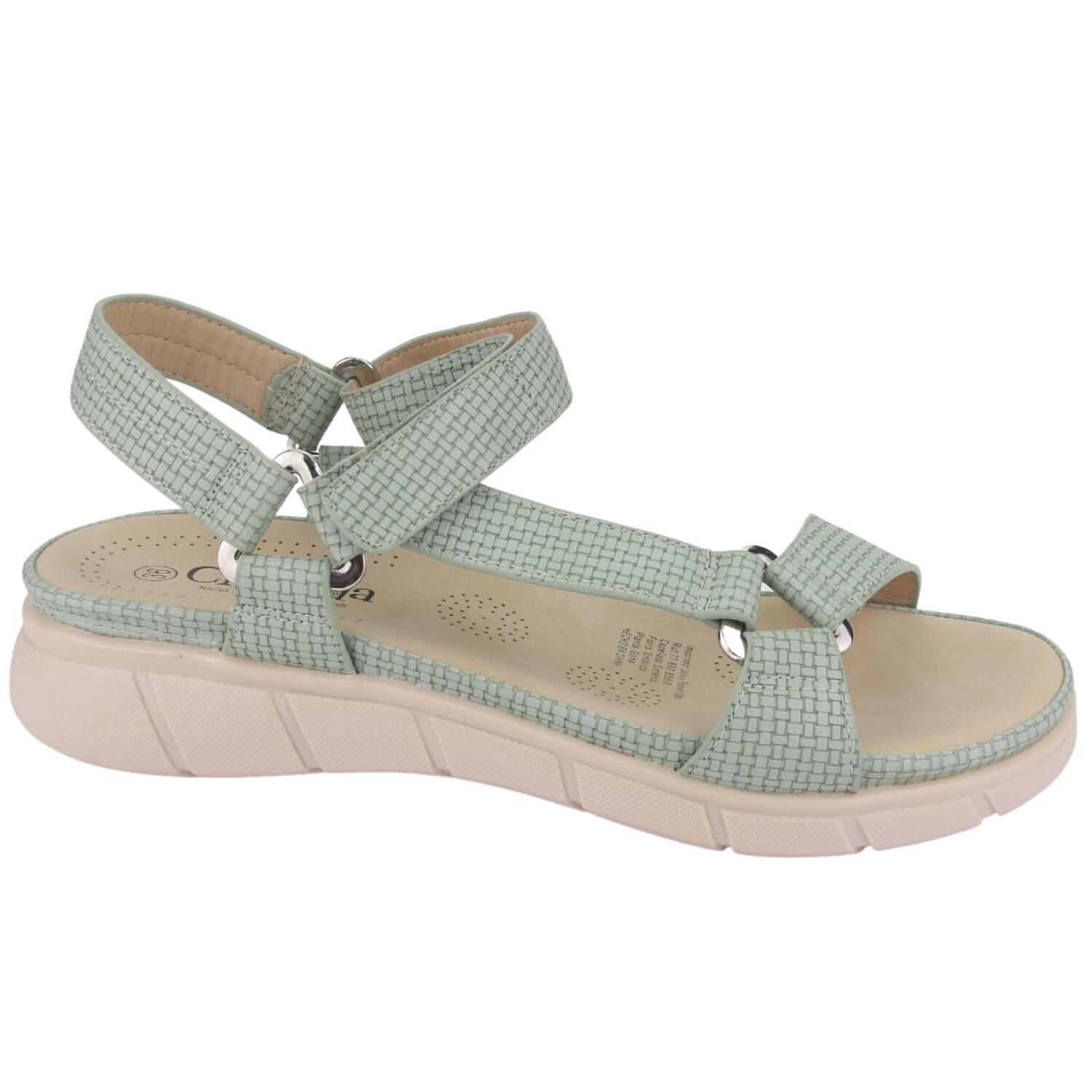 Sandalia Chalada Mujer Elsa-15 Verde Casual Sandalias Planas Chalada 