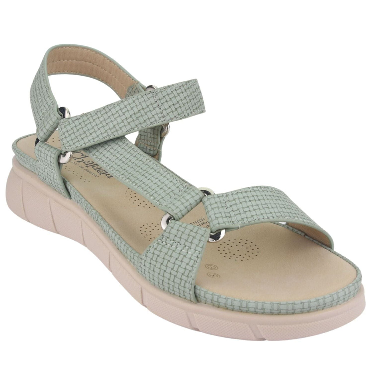 Sandalia Chalada Mujer Elsa-15 Verde Casual Sandalias Planas Chalada 