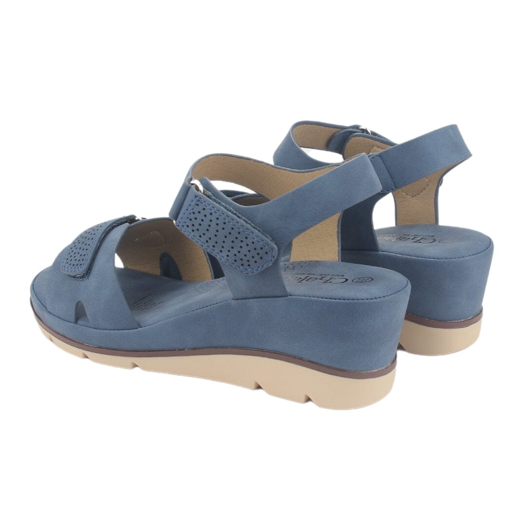 Sandalia Chalada Mujer Flick-1 Azul Plataforma Sandalias Chalada 