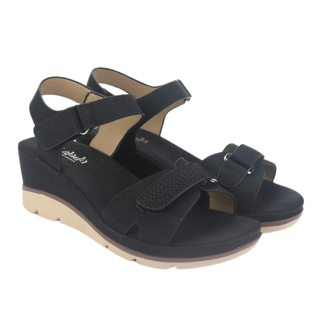 Sandalia Chalada Mujer Flick-1 Negro Plataforma Sandalias Chalada 