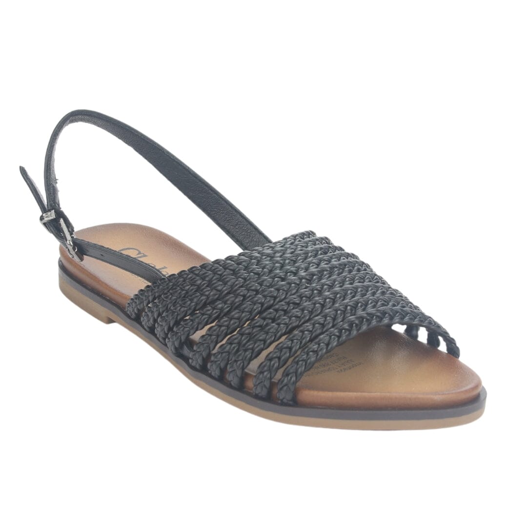 Sandalia Chalada Mujer Greca-61 Negro Plana Sandalias Planas Chalada 