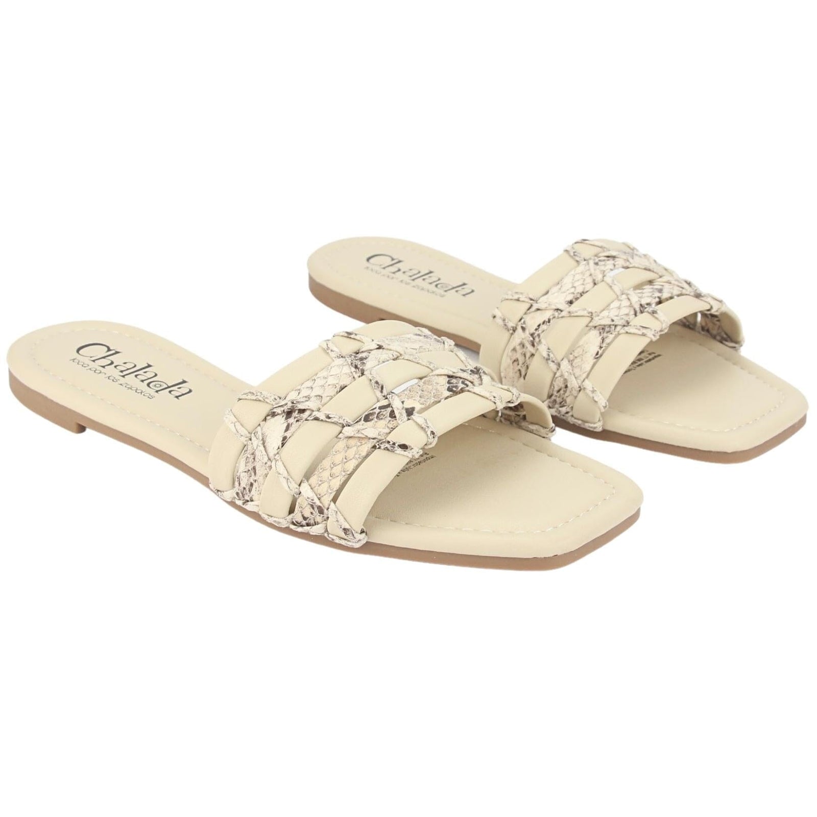 Sandalia Chalada Mujer Grillo-1 Beige Casual Sandalias Planas Chalada 