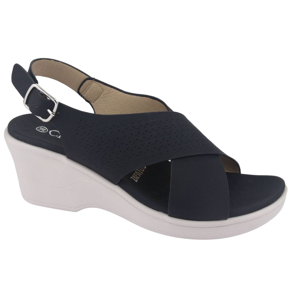 Sandalia Chalada Mujer Ica-26 Negro Casual Sandalias Taco Chalada 
