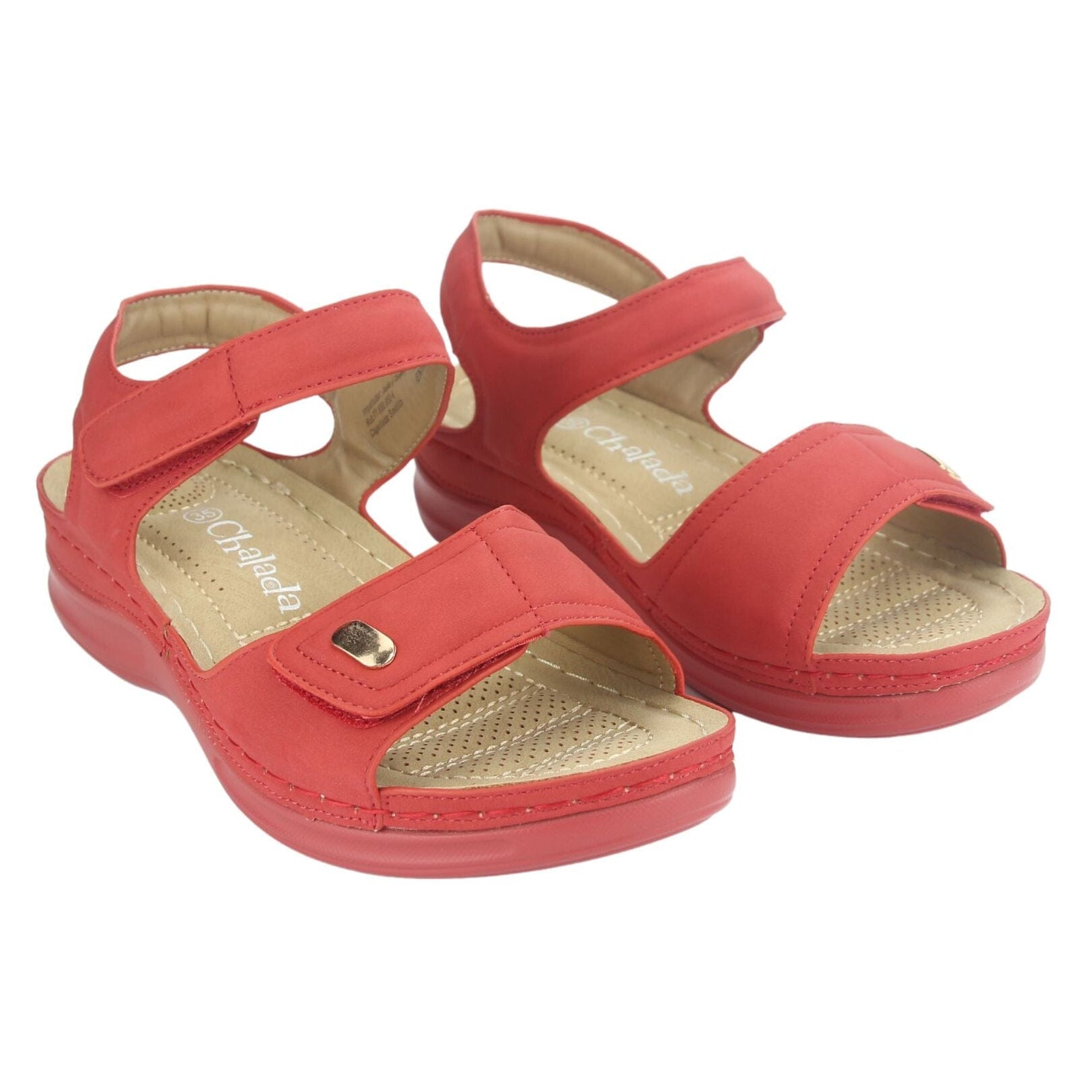 Sandalia Chalada Mujer Kon-15 Rojo Casual Sandalia Chalada 