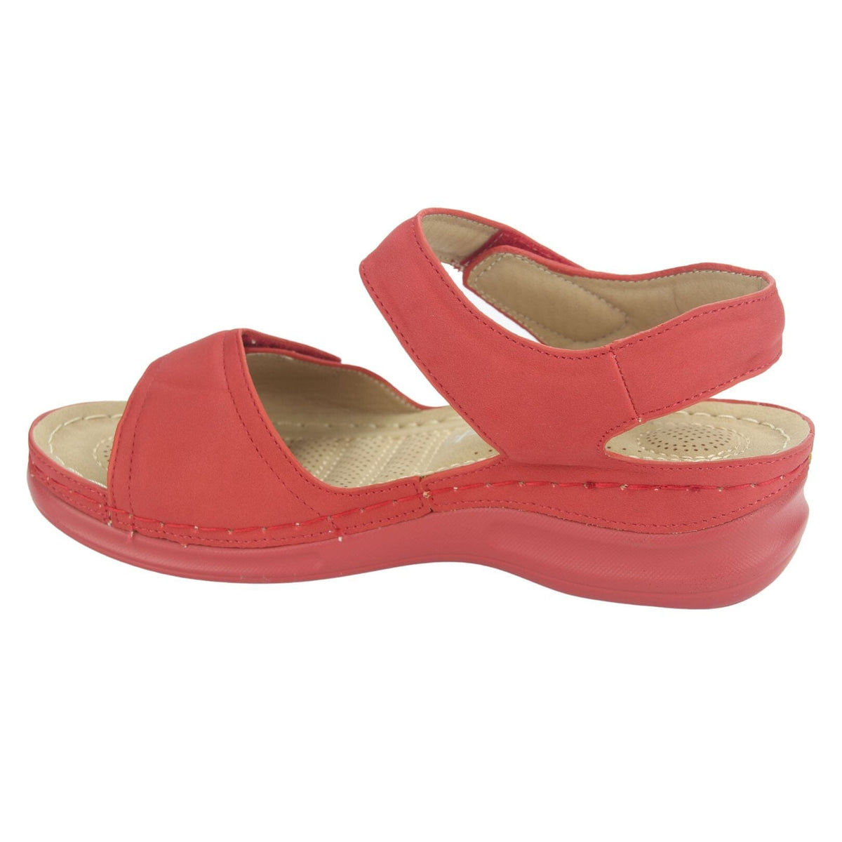 Sandalia Chalada Mujer Kon-15 Rojo Casual Sandalia Chalada 