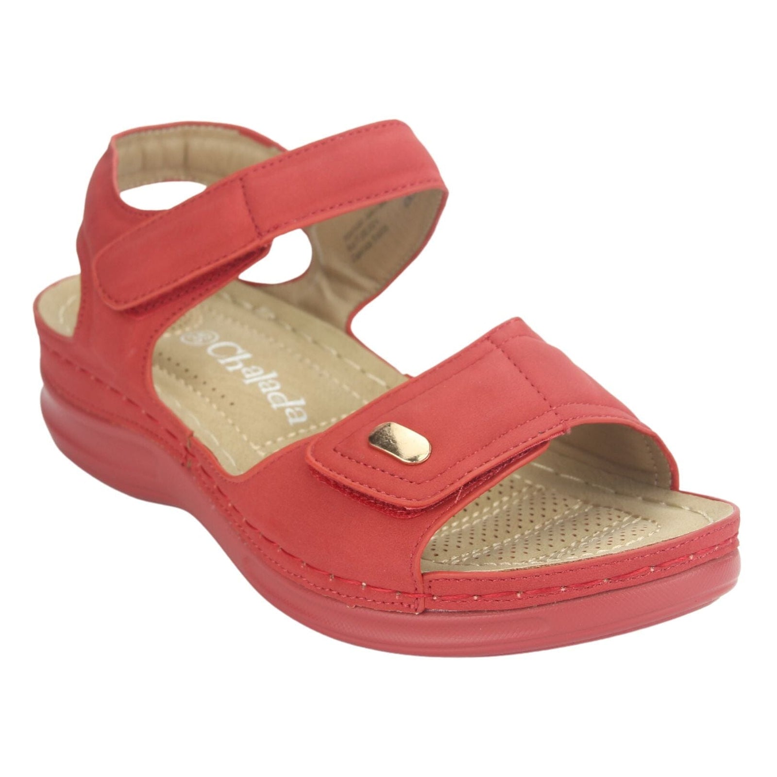 Sandalia Chalada Mujer Kon-15 Rojo Casual Sandalia Chalada 
