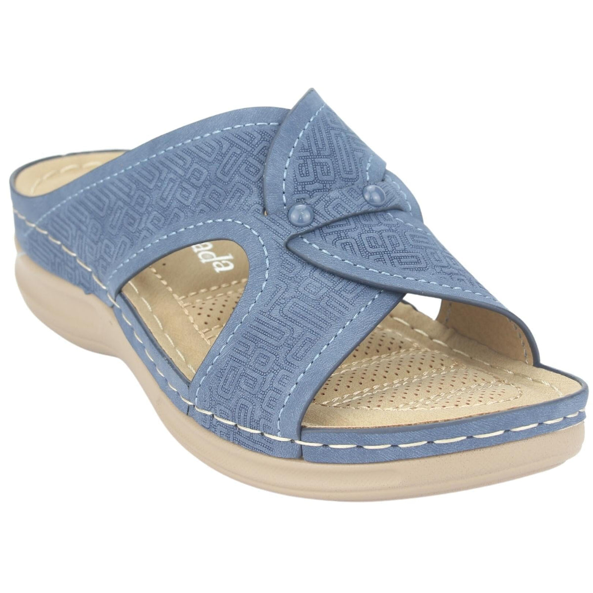Sandalia Chalada Mujer Kon-16 Azul Casual Sandalia Chalada 