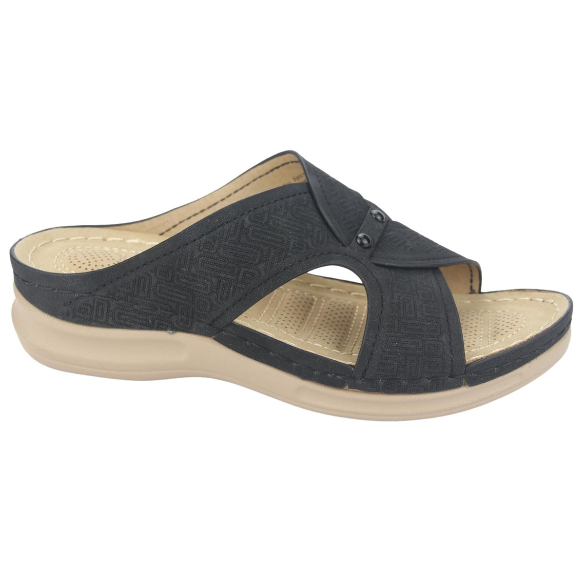 Sandalia Chalada Mujer Kon-16 Negro Casual Sandalia Chalada 