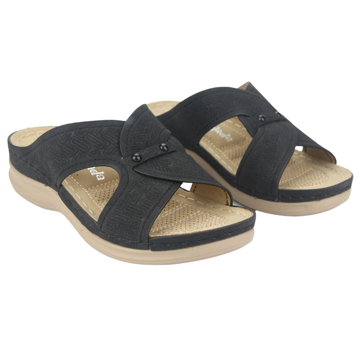 Sandalia Chalada Mujer Kon-16 Negro Casual Sandalia Chalada 