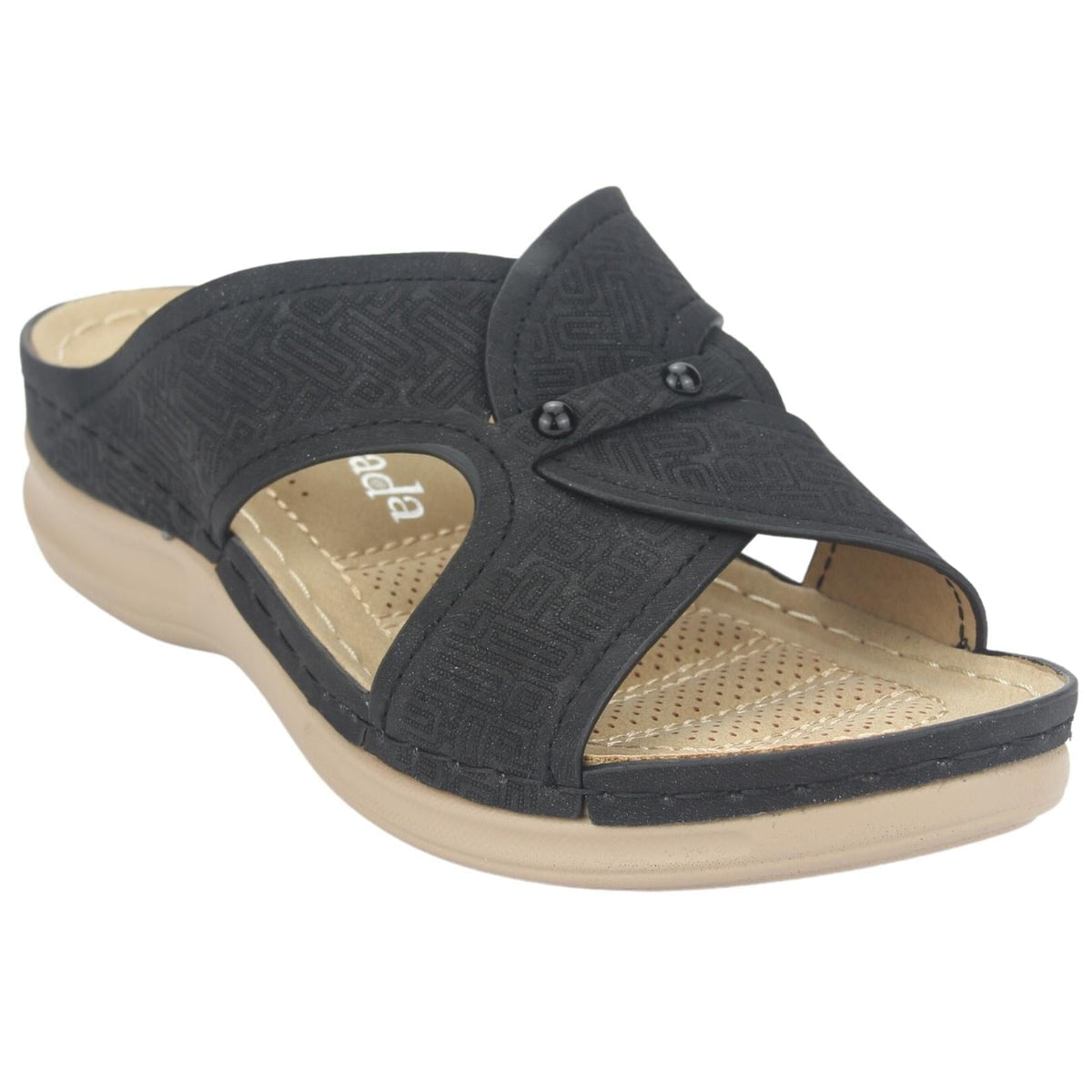 Sandalia Chalada Mujer Kon-16 Negro Casual Sandalia Chalada 