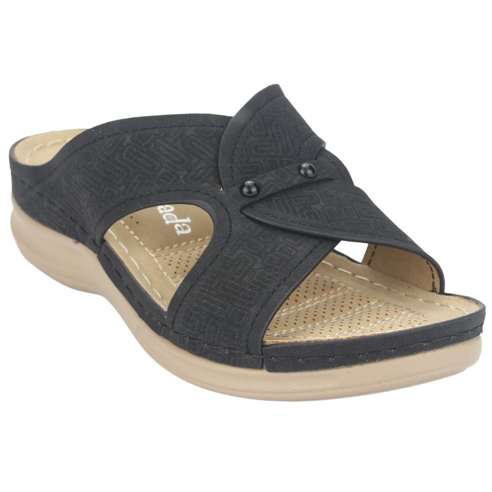 Sandalia Chalada Mujer Kon-16 Negro Casual Sandalia Chalada 