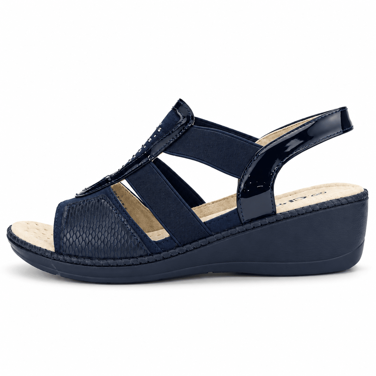Sandalia Chalada Mujer Lupe-4 Azul Marino Casual Sandalias Chalada 