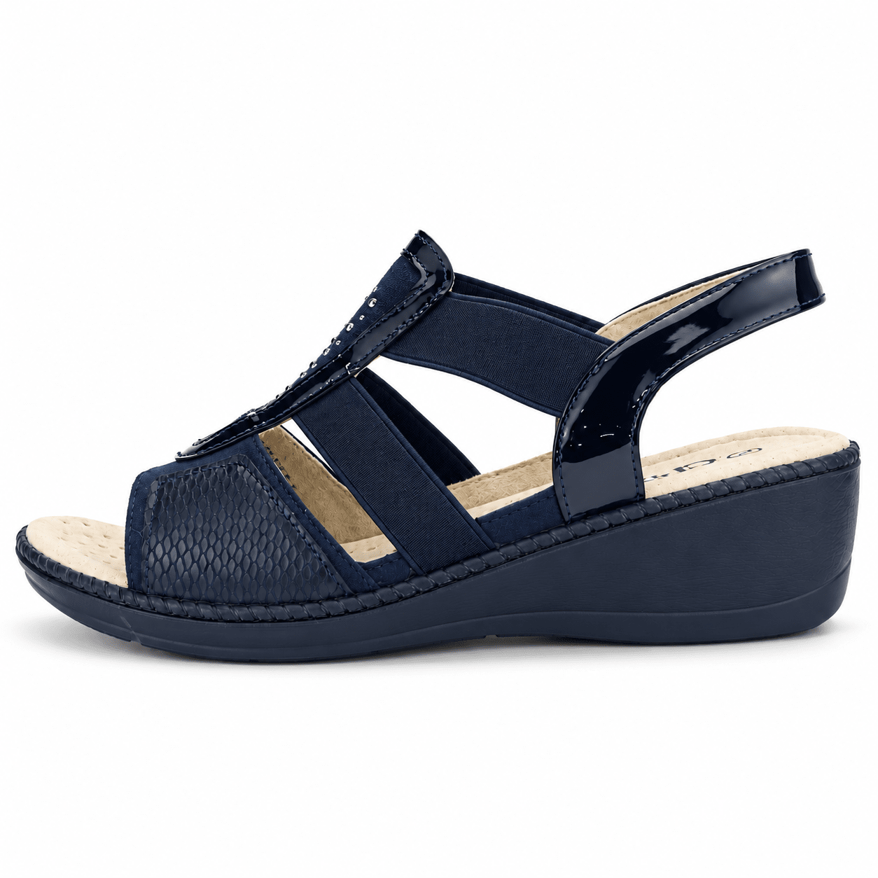 Sandalia Chalada Mujer Lupe-4 Azul Marino Casual Sandalias Chalada 