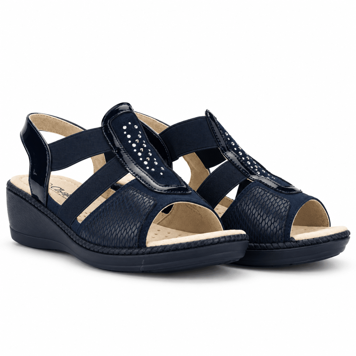 Sandalia Chalada Mujer Lupe-4 Azul Marino Casual Sandalias Chalada 