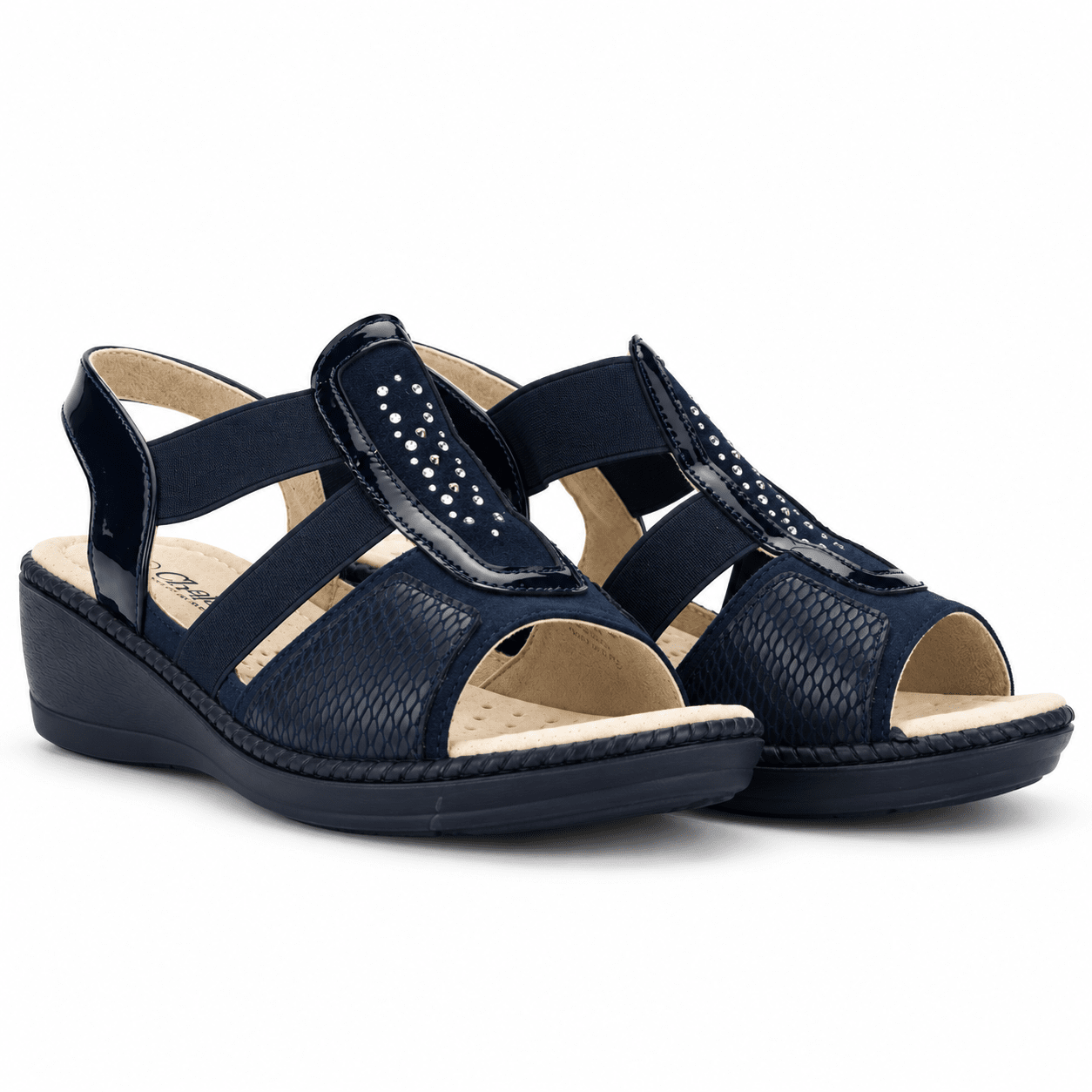 Sandalia Chalada Mujer Lupe-4 Azul Marino Casual Sandalias Chalada 