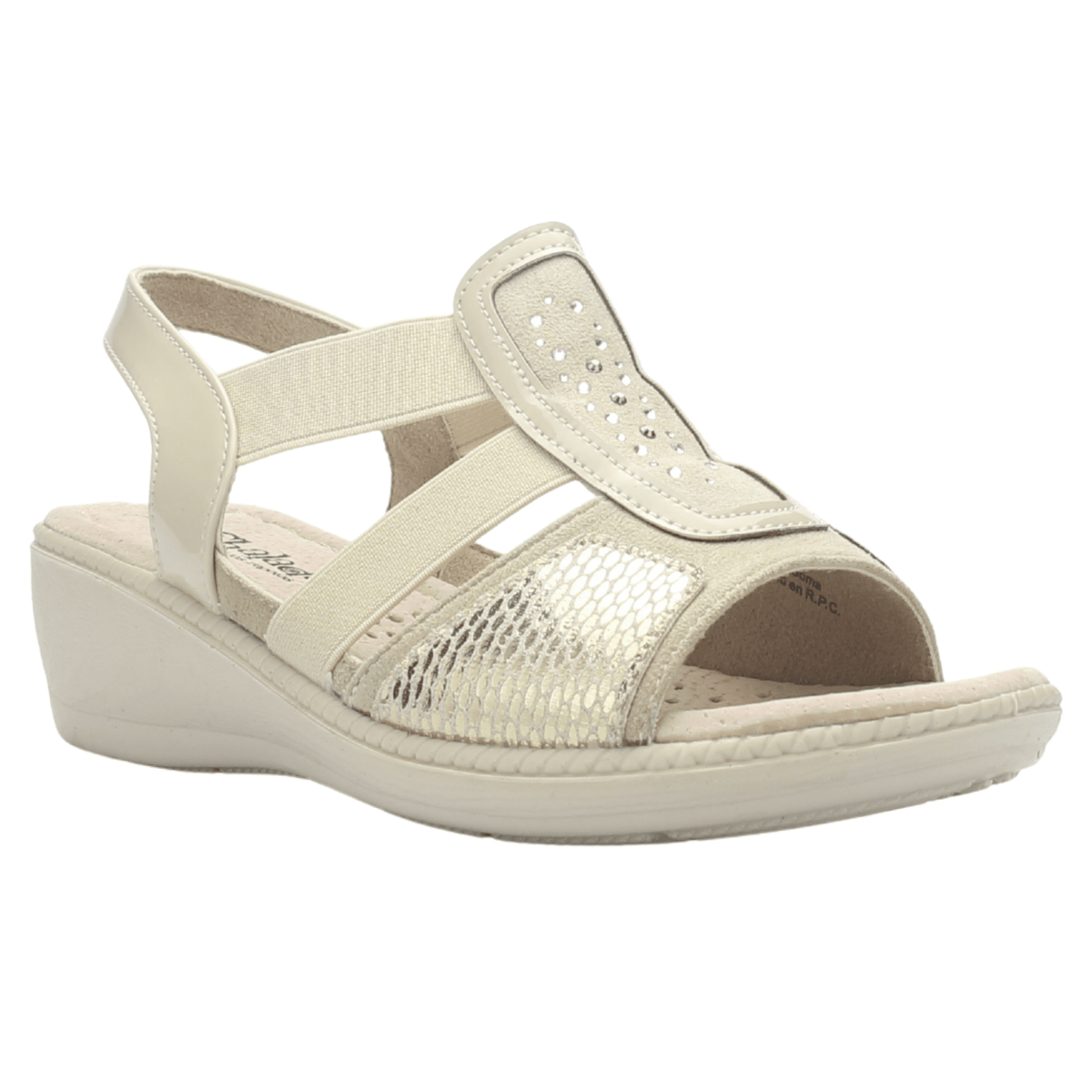 Sandalia Chalada Mujer Lupe-4 Beige Casual Sandalias Taco Chalada 