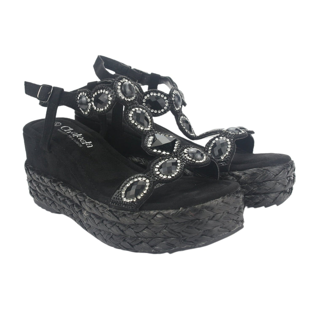 Sandalia Chalada Mujer Pole-1 Negro Plataforma Sandalias Chalada 