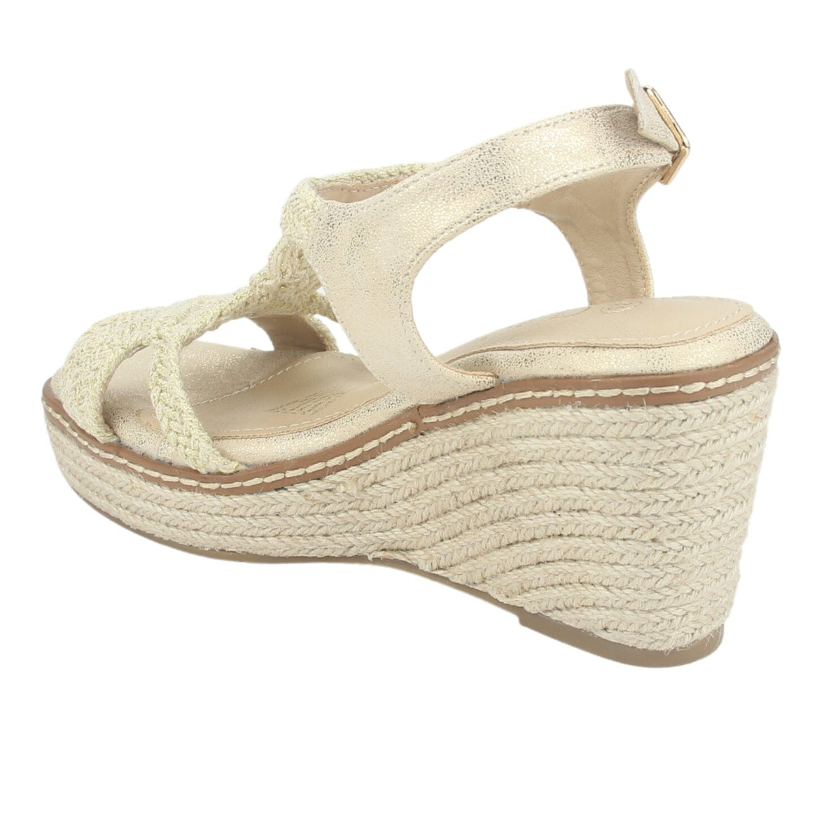 Sandalia Chalada Mujer Pole-2 Dorado Casual Sandalias Taco Chalada 
