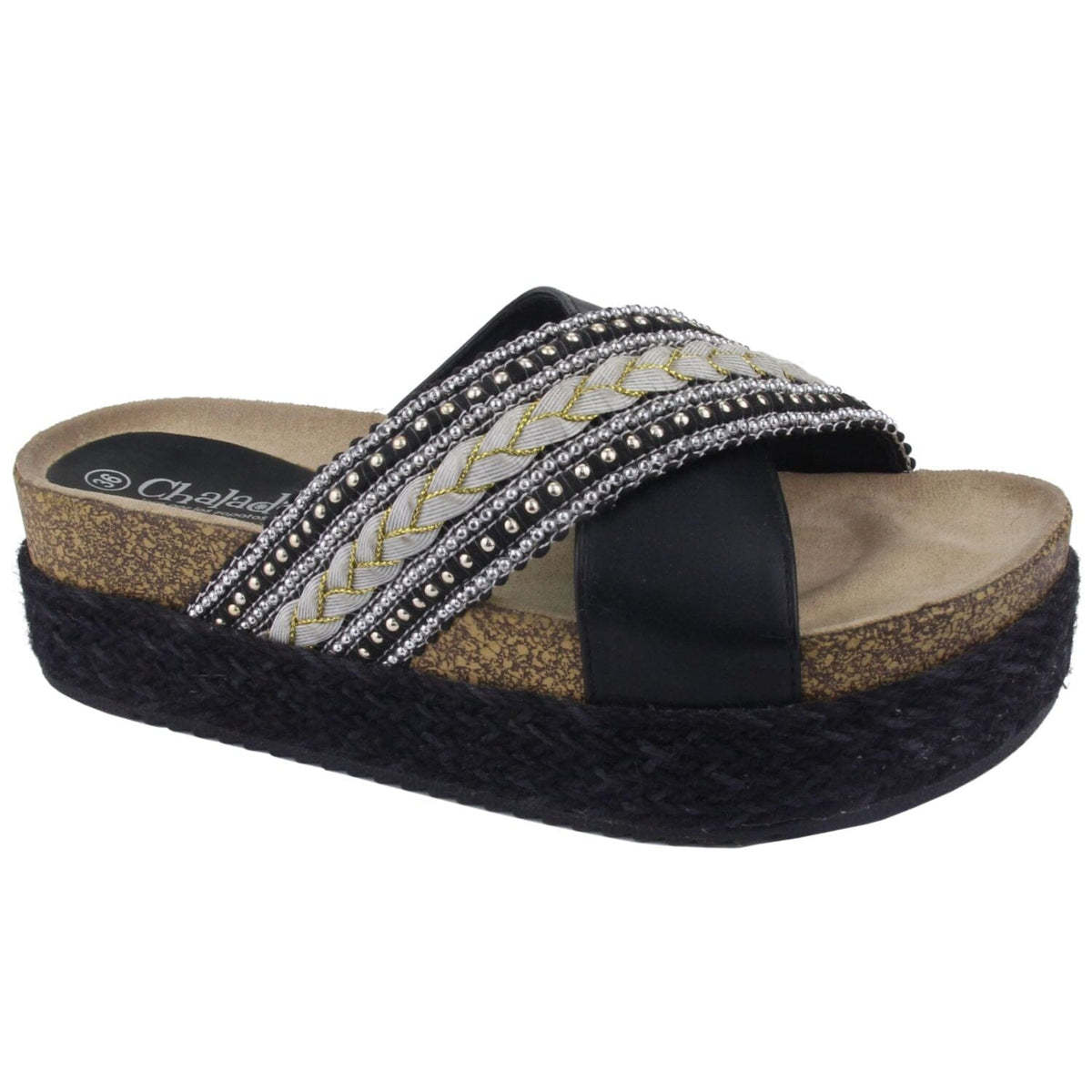 Sandalia Chalada Mujer Stork-5 Negro Moda Sandalias Chalada 