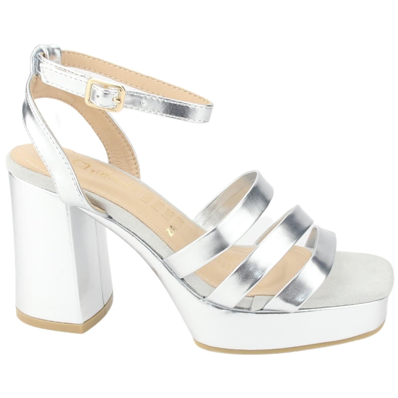 Sandalia Chalada Mujer Sussi-3 Plateado Casual Sandalia Chalada 