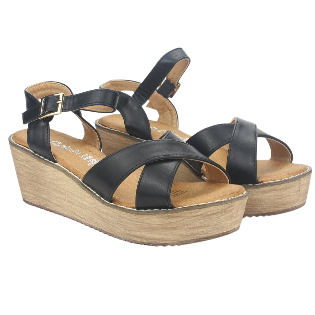 Sandalia Chalada Mujer Tala-1 Negro Plataforma Sandalias Chalada 