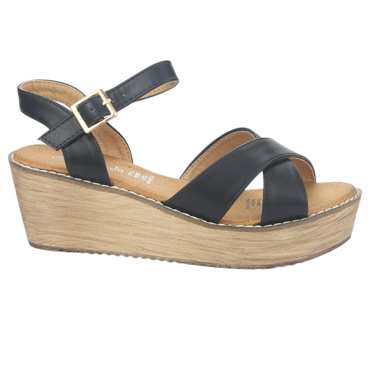 Sandalia Chalada Mujer Tala-1 Negro Plataforma Sandalias Chalada 