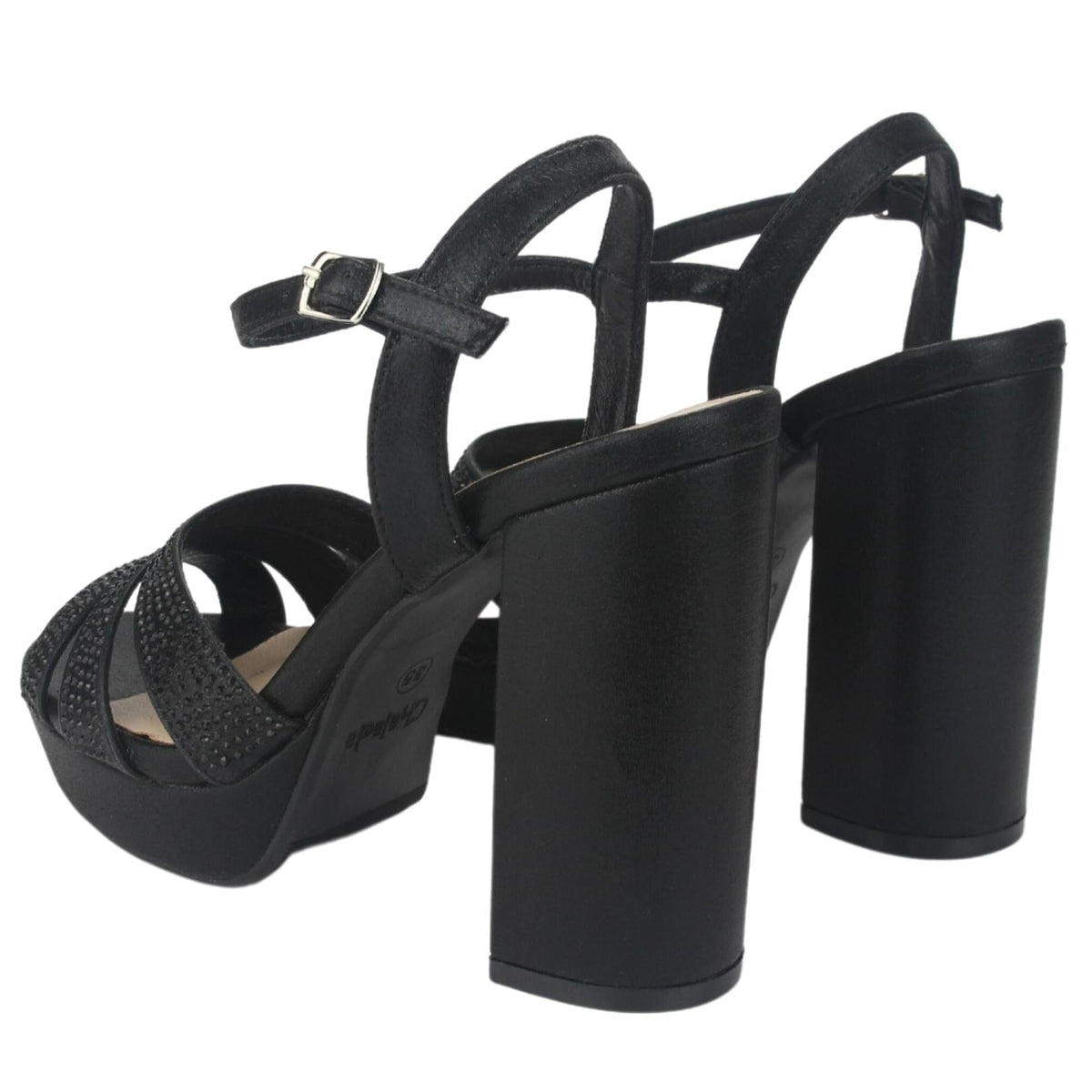 Sandalia Chalada Mujer Tita-1 Negro Casual Tacones Altos Chalada 