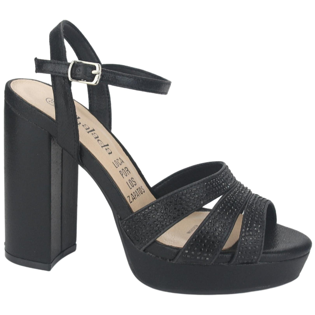 Sandalia Chalada Mujer Tita-1 Negro Casual Tacones Altos Chalada 