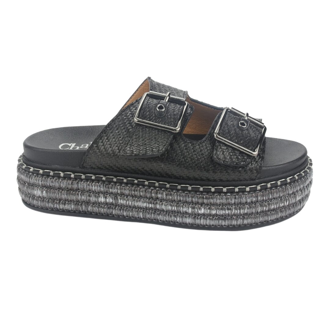 Sandalia Chalada Mujer Yukon-15 Negro Plataforma Poki Sandalias Chalada 