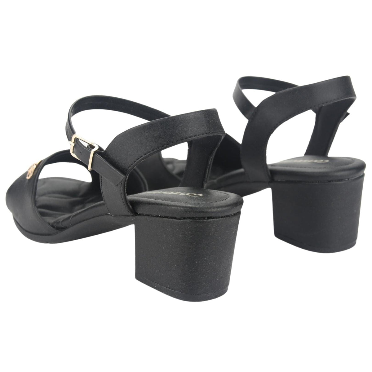 Sandalia Comfortflex Mujer 2357402 Negro Casual Sandalias Taco Comfortflex 