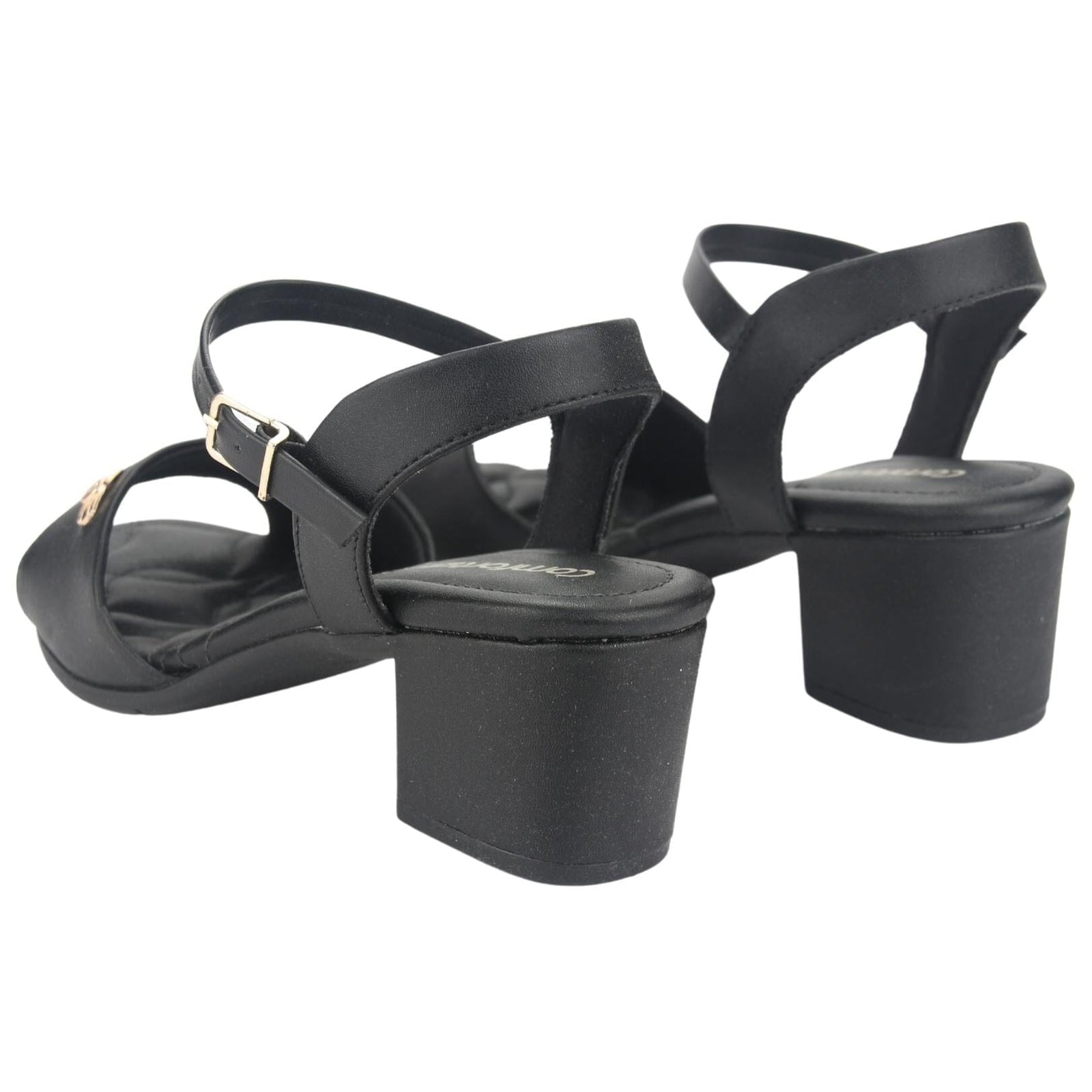 Sandalia Comfortflex Mujer 2357402 Negro Casual Sandalias Taco Comfortflex 